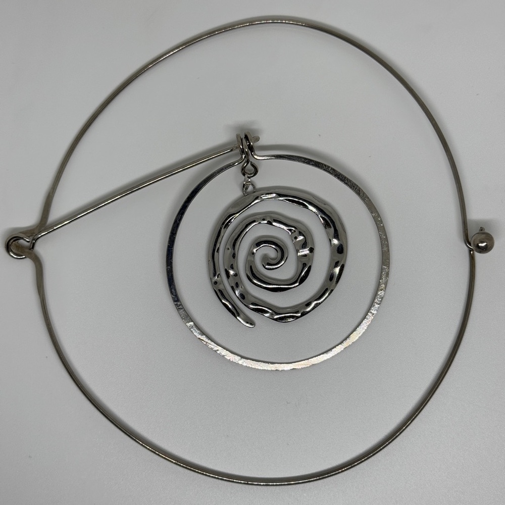 Vintage Spiral Choker Necklace